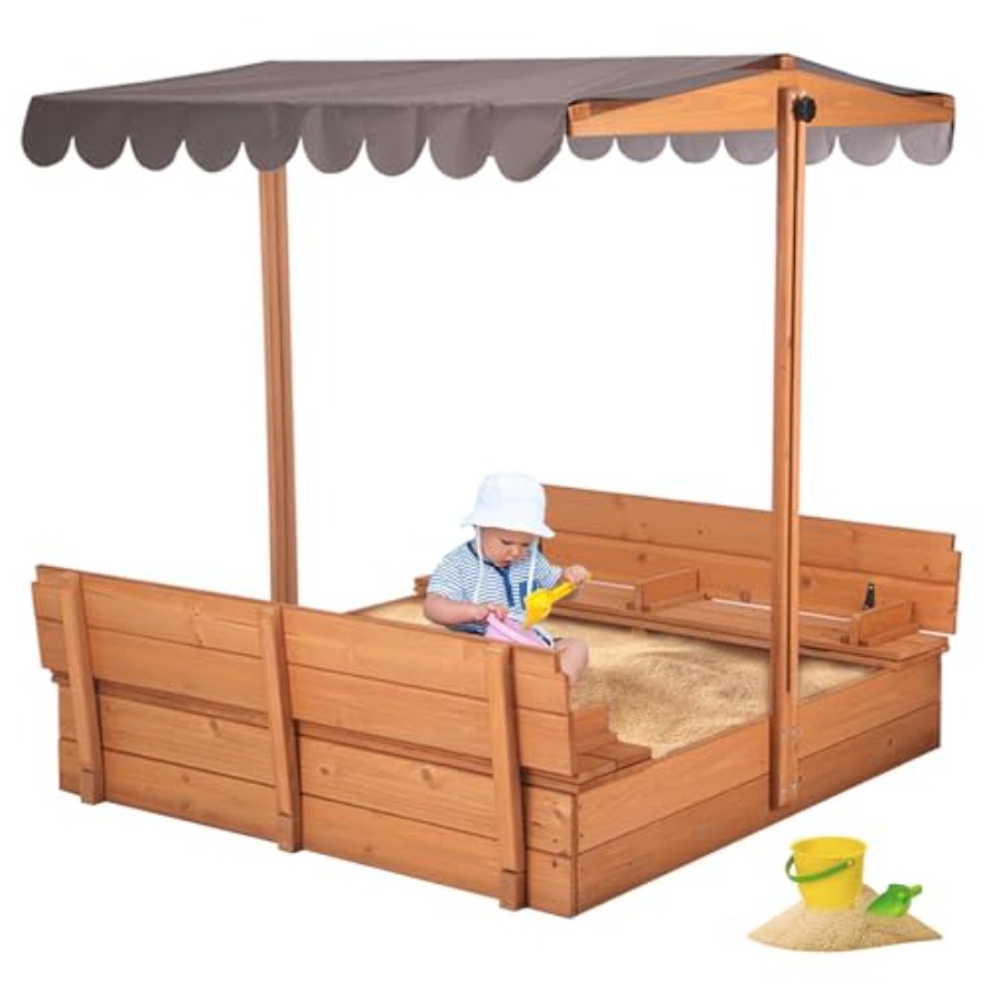 Kids Outdoor Bench - Outdoor-Sandkasten für Kinder im Alter von