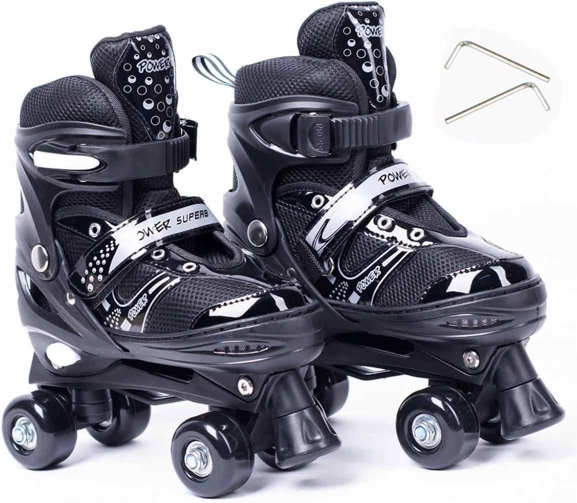Kids Outdoor Quad - 2026 Rollschuhe für Kinder, Doppelreihige Quad-Skates