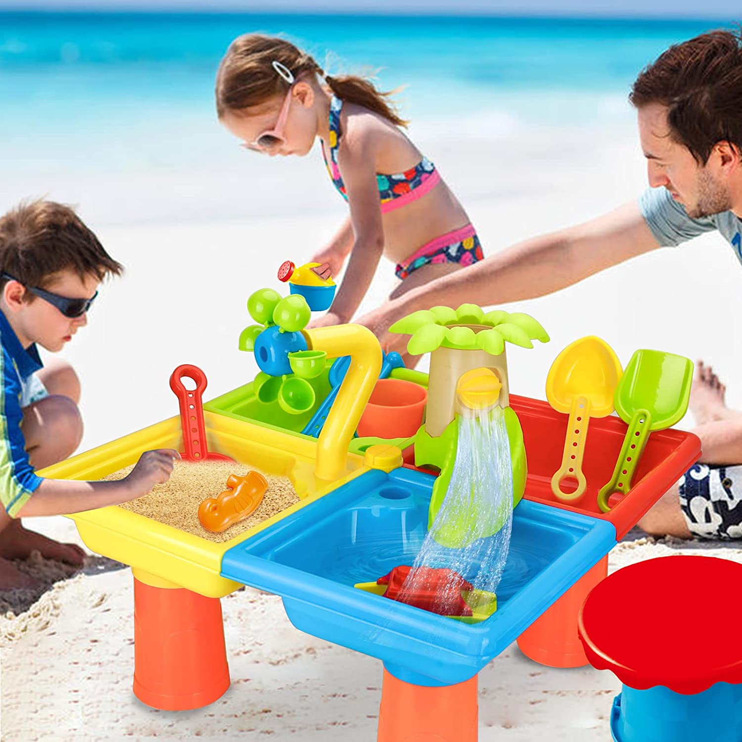 Kids Outdoor Nature Toys - Strand tisch Sand spielen Spielzeug Kinder