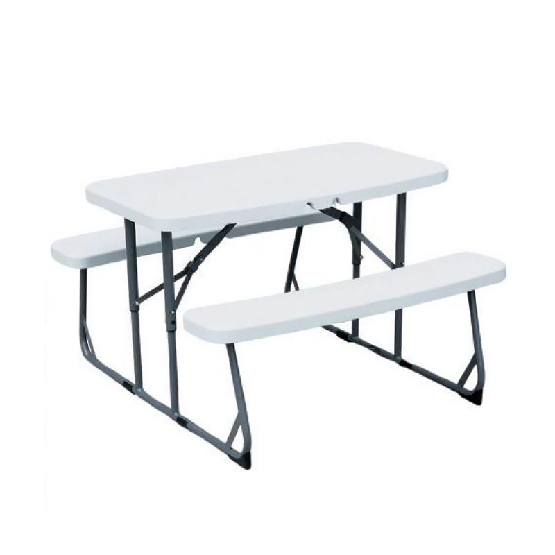 Kids Outdoor Bench - Outdoor Kinder-Garten-Schul-Picknick-Camping Langlebiges Klappbares Plastik-Tisch-und-Bank-Set für