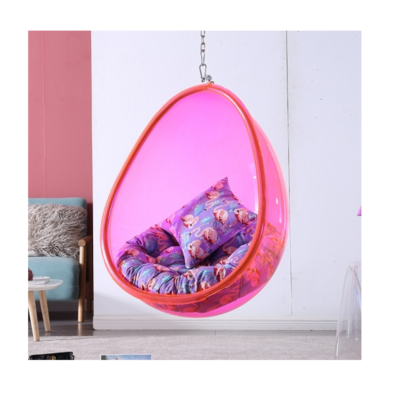 Kids Outdoor Chair Plastic - Moderner Eierstuhl für Kinder, lustiger pinker