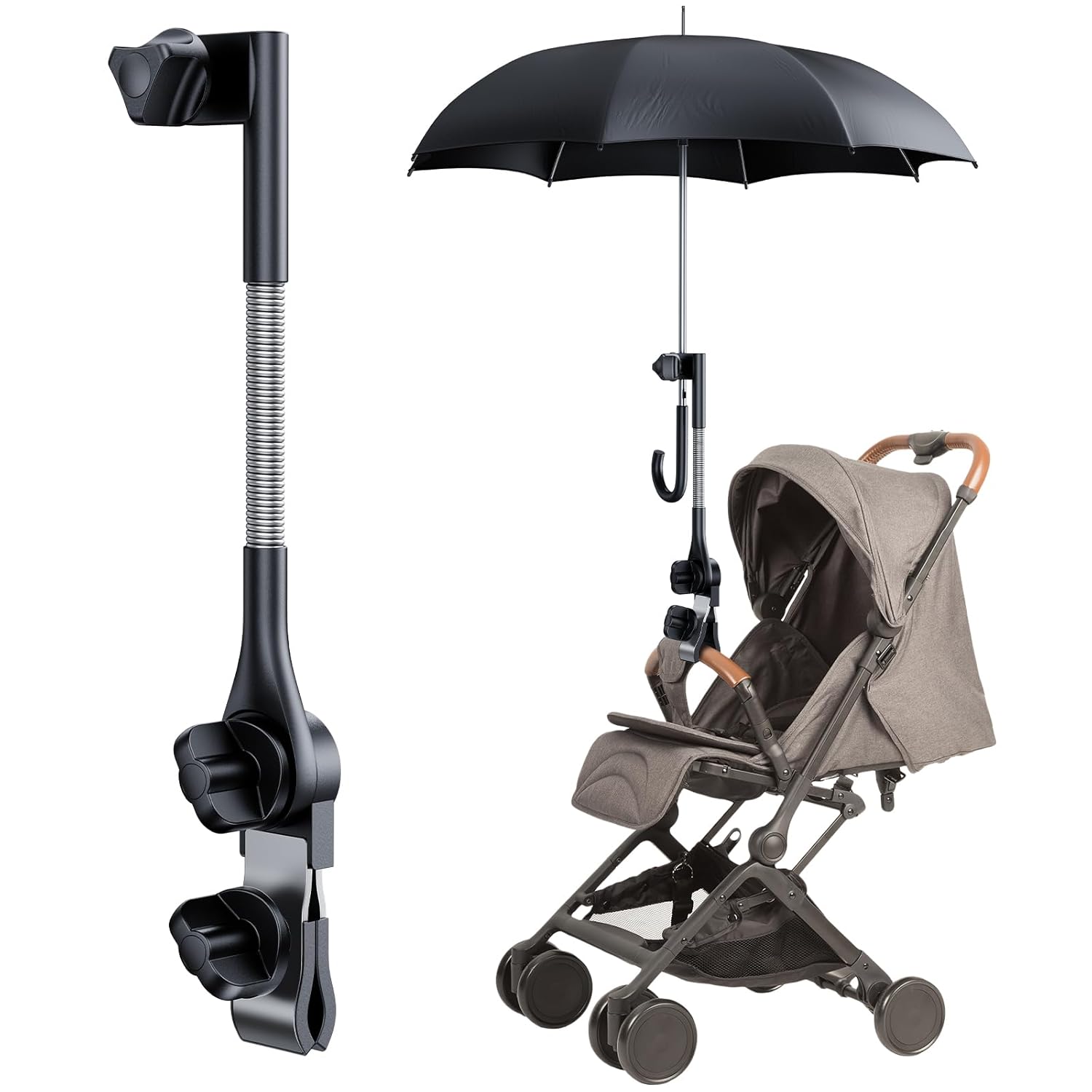 Kids Outdoor Table And Chairs - 360 ° Verstellbarer Clip-Regenschirmhalter für Kinderwagen,