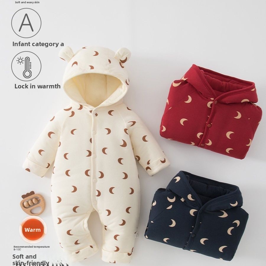 Kids Outdoor Jumpsuit - 2026 Baby Neugeborenen-Strampler Warm Dick Herbst