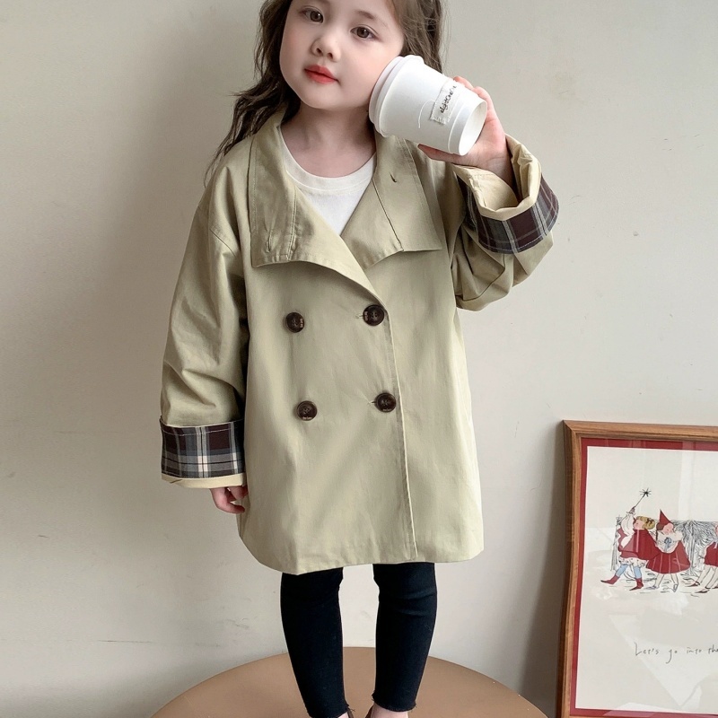 Kids Outdoor Jacket - Mädchenmantel, Windjacke, Baumwolle, Oberbekleidung, 2026, Vintage,