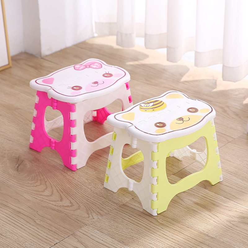 Kids Outdoor Bench - Tragbarer, faltbarer Kinderhocker aus Kunststoff, niedlicher