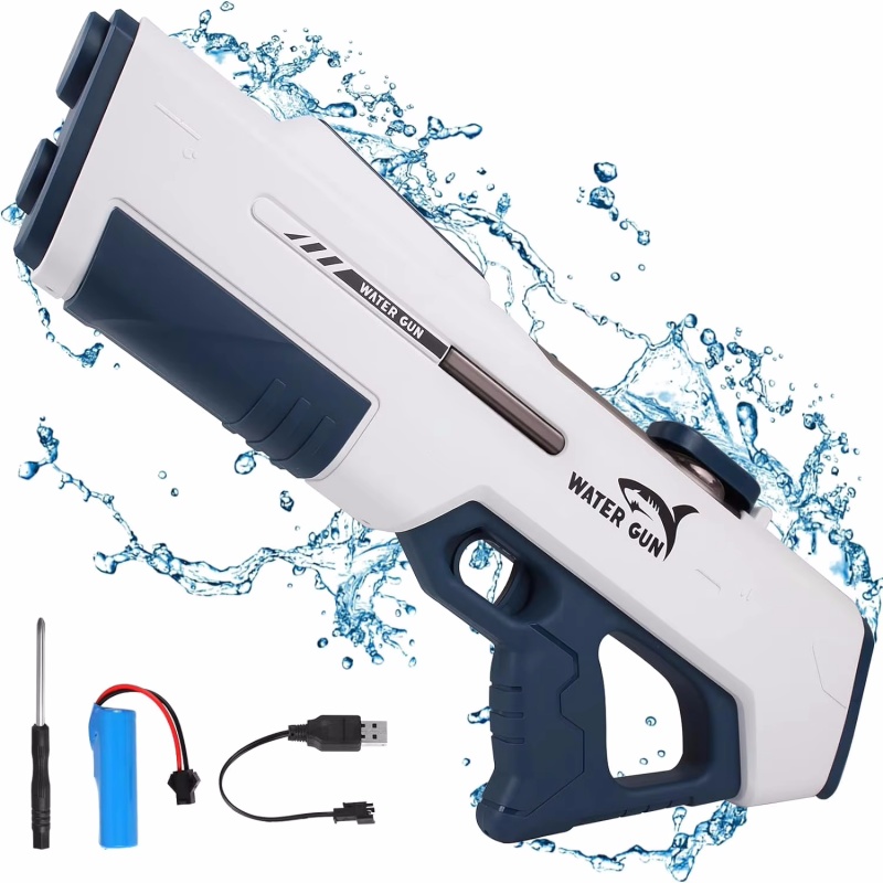 Kids Outdoor Nature Toys - Elektrische Wasserpistole, Spielzeug für Kinder, Ein-Klick-Wasserspeicher,