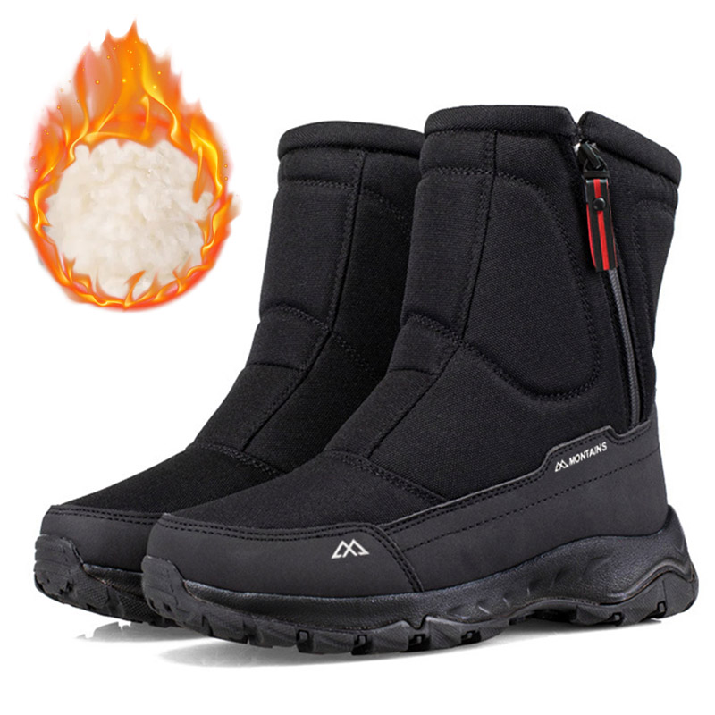 Outdoor Kid - Herren-Winterstiefel, wasserdicht, isoliert, warm, innen, bequem,