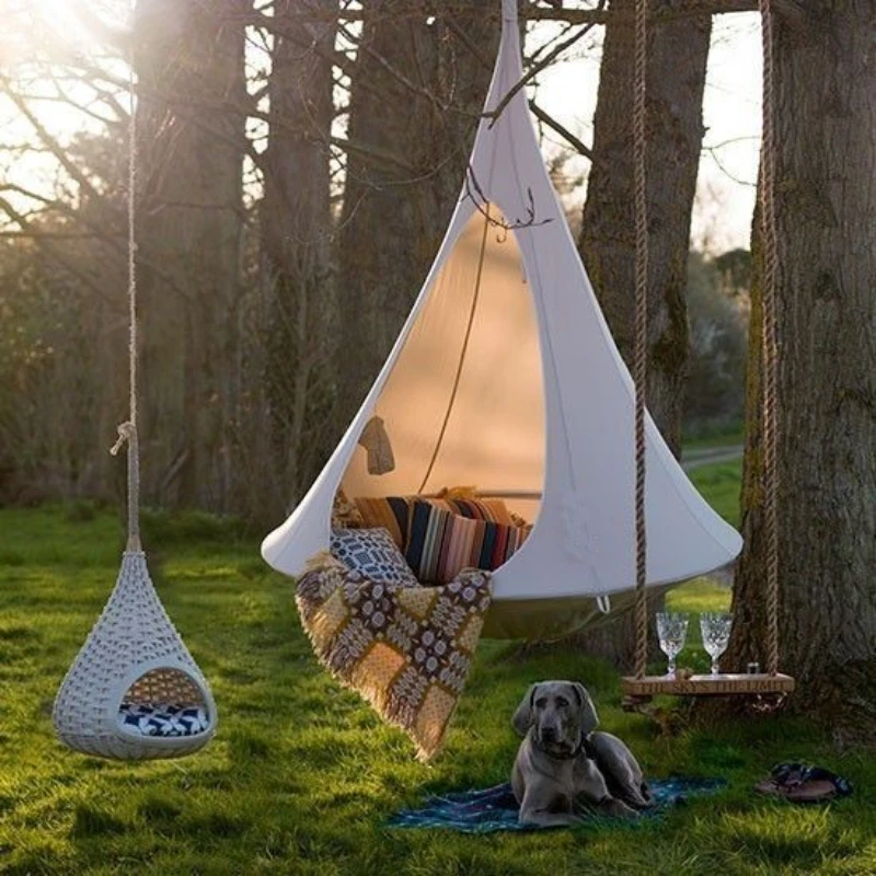 Kids Outdoor Hanging Chair - Kinder Schaukel Outdoor Garten Camp Hängematte