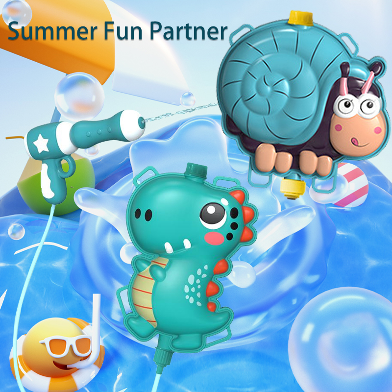 Kids Outdoor Nature Toys - Sommer-Rucksack-Wasserpistole, Cartoon-Wasserpistole, Strand-Wasserspielzeug, Outdoor-Tier-Rucksack-Wasserpistole, Kinderspielzeug, Geschenk
