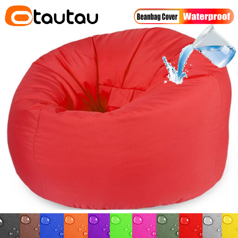 Kids Outdoor Lounge Chair With Umbrella - OTAUTAU Wasserdichter Sitzsackbezug für den Außenbereich,