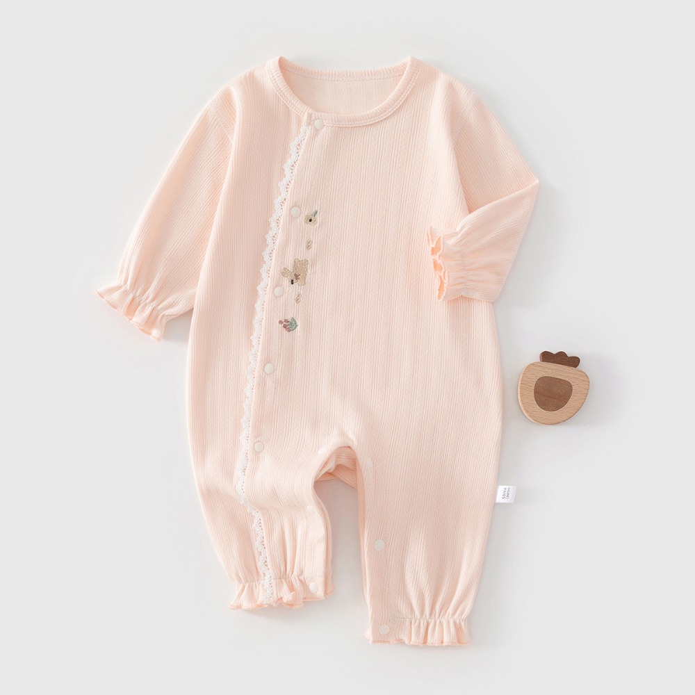 Kids Outdoor Jumpsuit - Baby Frühlings-Pullover-Strampler aus Reiner Baumwolle mit