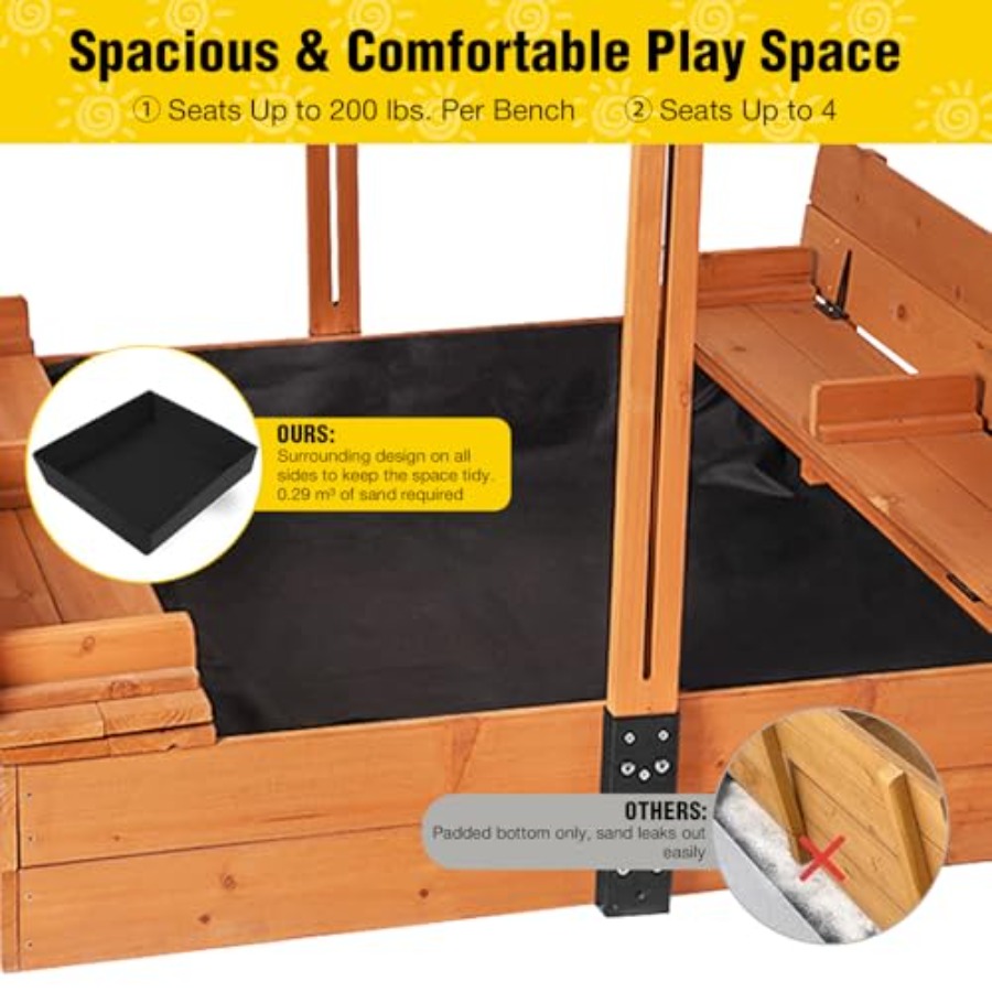 Outdoor-Sandkasten für Kinder  – Kids Outdoor Bench Bewertung und Preis