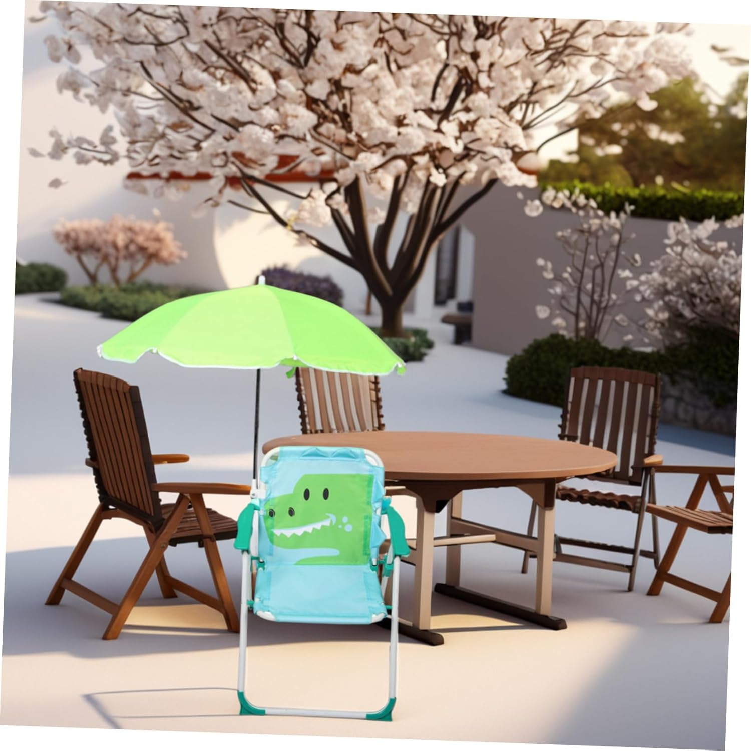 1 Set klappbarer Strandstuhl m – Kids Outdoor Lounge Chair With Umbrella Bewertung und Preis