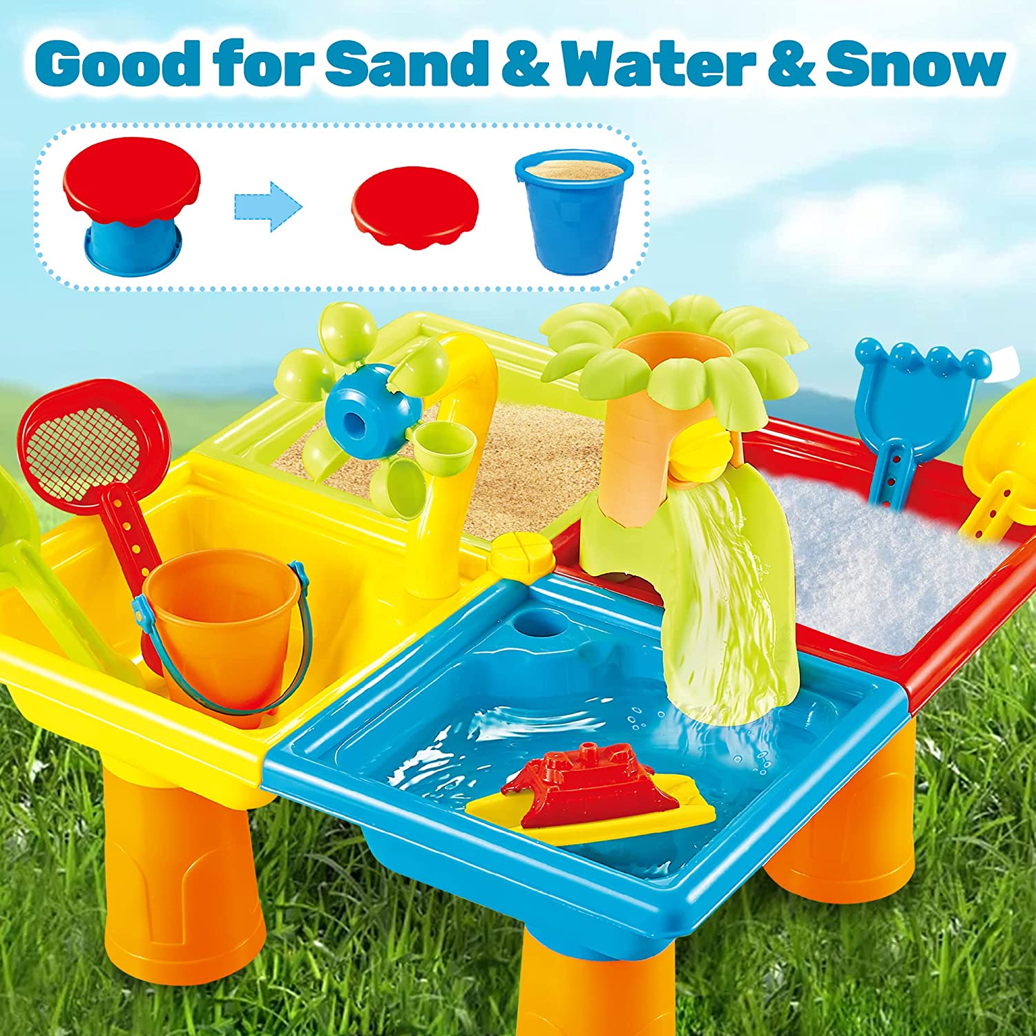 Strand tisch Sand spielen Spie – Kids Outdoor Nature Toys Bewertung und Preis