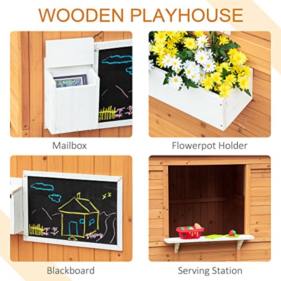 Outdoor-Holzspielhaus für Kind – Kids Outdoor Bench Bewertung und Preis