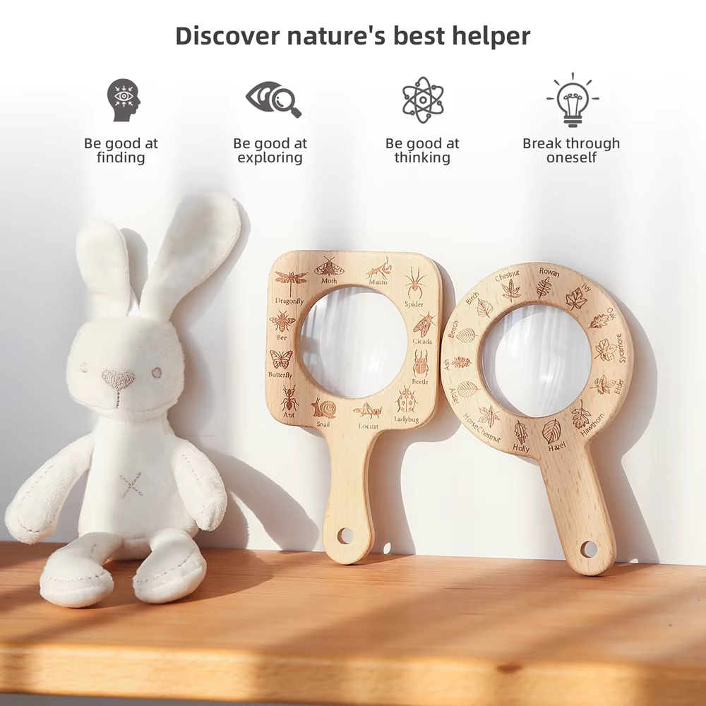 Hölzerne Lupe für Kinder zum B – Kids Outdoor Nature Toys Bewertung und Preis