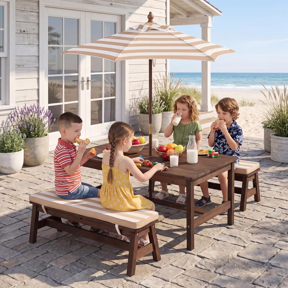 Kinder-Picknicktisch, große 42 – Kids Outdoor Bench Bewertung und Preis