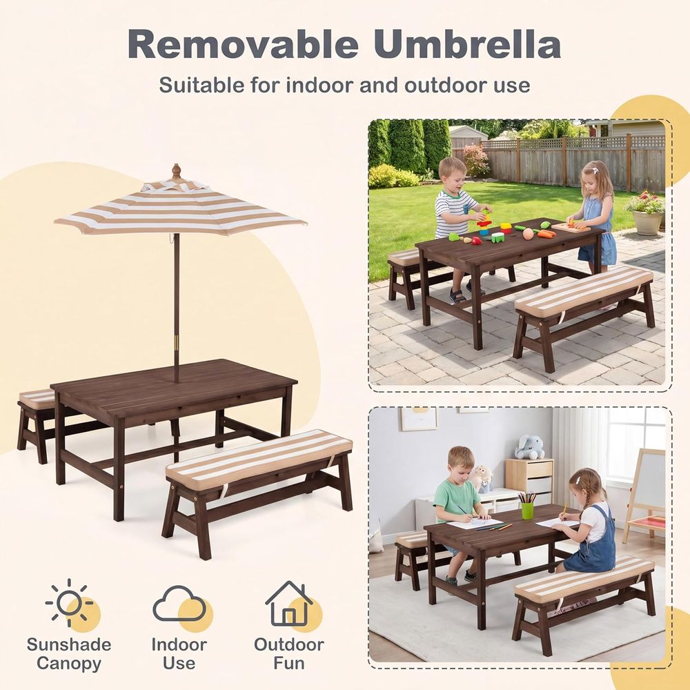 Kinder-Picknicktisch, große 42 – Kids Outdoor Bench Bewertung und Preis