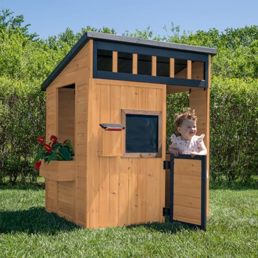 Outdoor-Kinderhaus: Zedernholz – Kids Outdoor Chalkboard Bewertung und Preis