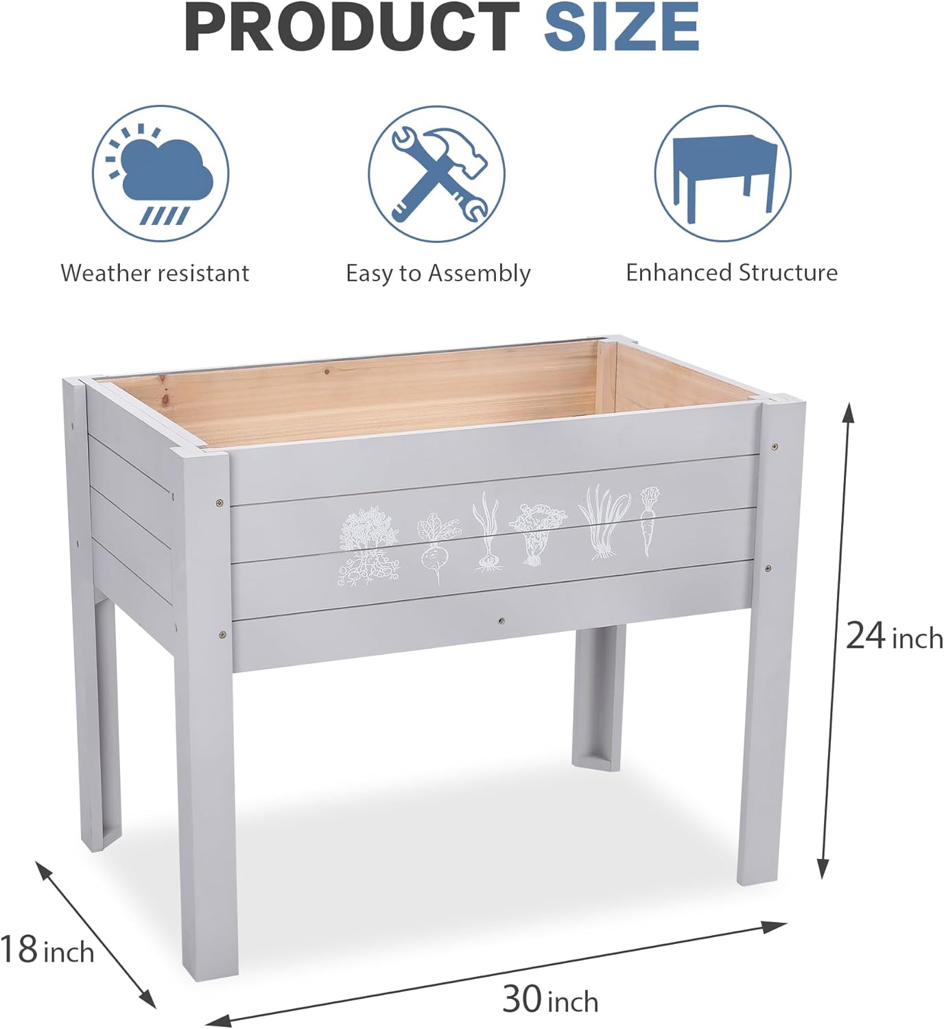Kinder-Hochbeet mit DIY-Tafel, – Kids Outdoor Chalkboard Bewertung und Preis
