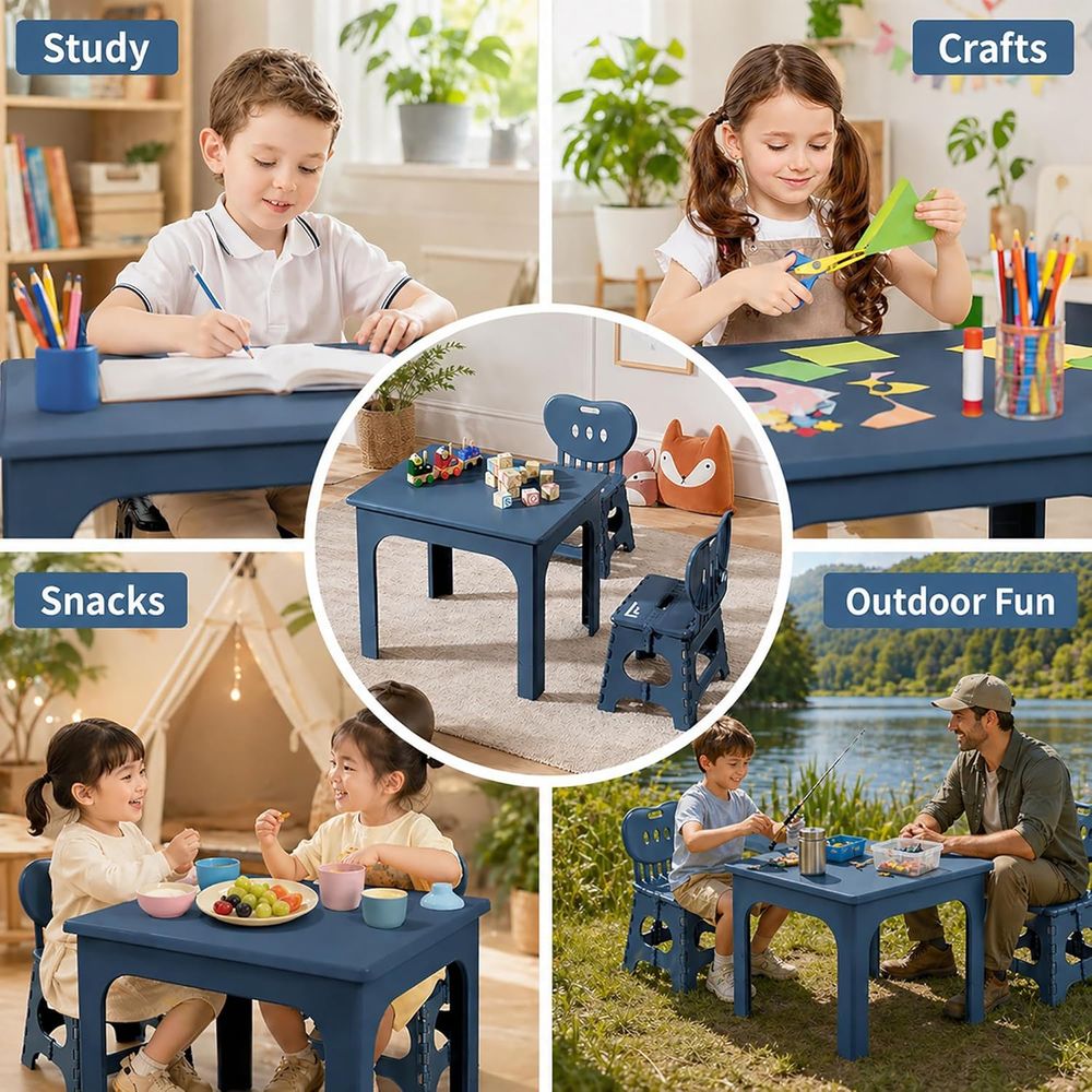 Klappbares Tisch- und Stuhl-Se – Kids Outdoor Table And Chairs Bewertung und Preis