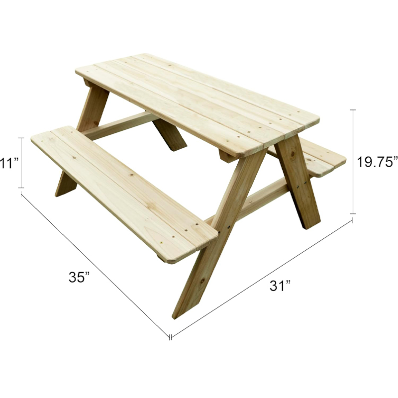 Outdoor Holz-Picknicktisch mit – Kids Outdoor Bench Bewertung und Preis