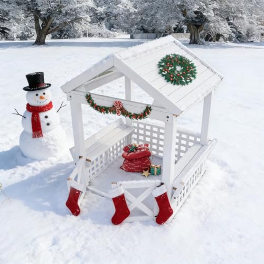 Outdoor-Holzspielhaus für Kind – Kids Outdoor Bench Bewertung und Preis