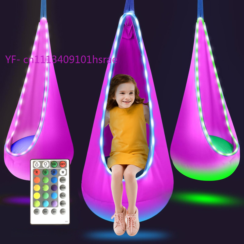 Leuchtende LED-Aufblasbare Hän – Kids Outdoor Hanging Chair Bewertung und Preis